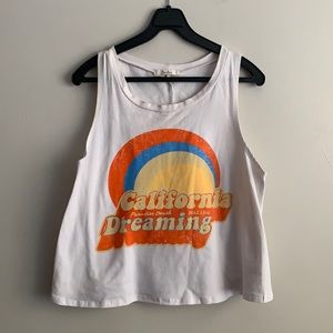 Très Bien “California Dreaming” Retro Crop Top